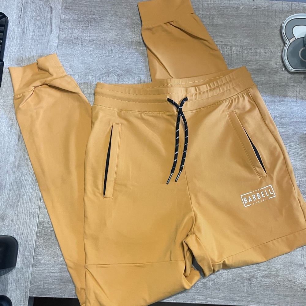 Barbell Cartel Gold Joggers Gem